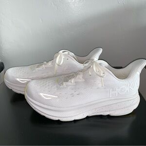Hoka All-White Athletic Sneakers